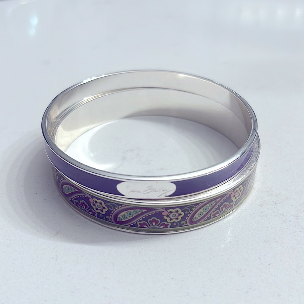 Vera Bradley Purple Paisley Bracelet